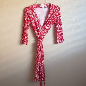DVF New Julian Two Wrap Dress - Size 2
